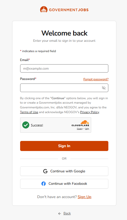 Login form